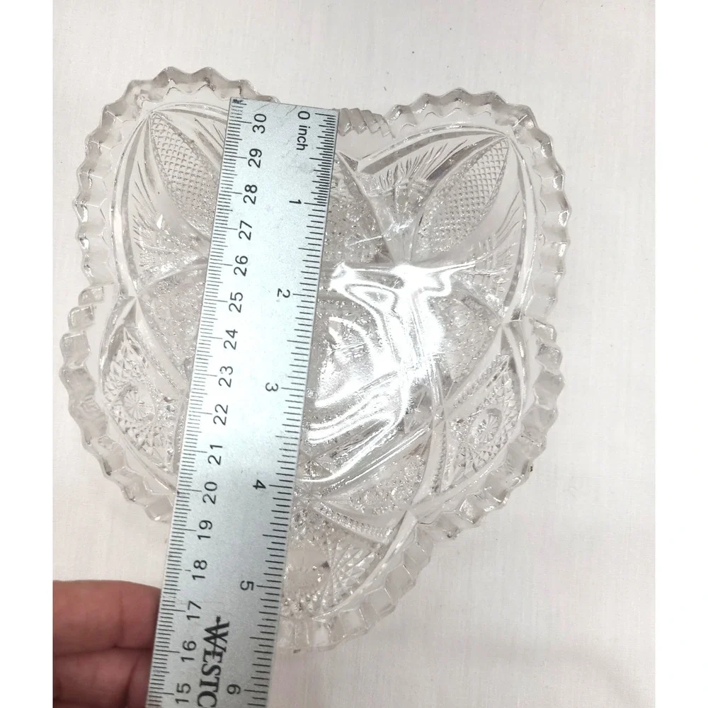 Vintage Caithness Crystal Decorative Trinket Bowl Made in Scotland
